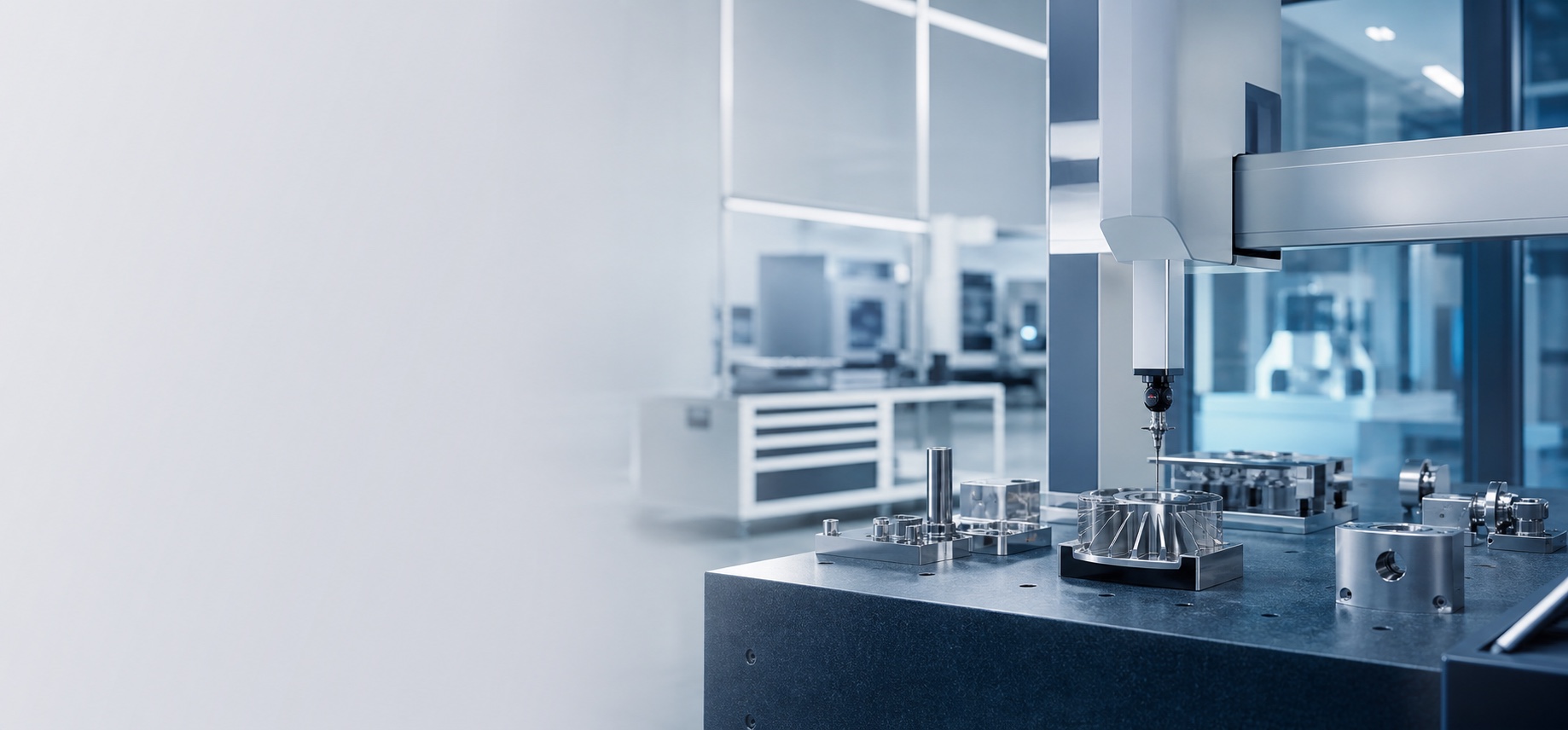 Illustration of precision equipment and metal components